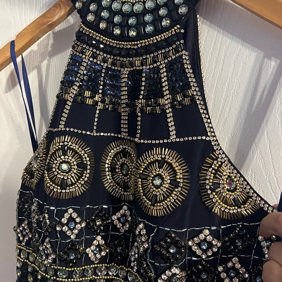 Beautiful prom dress (Navy Blue) - Picture 8 of 10